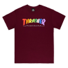 THRASHER T-SHIRT RAINBOW MAG MAROON
