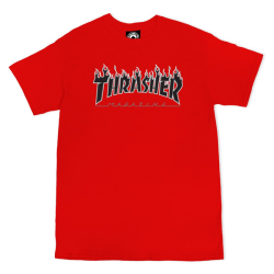 THRASHER T-SHIRT FLAME RED