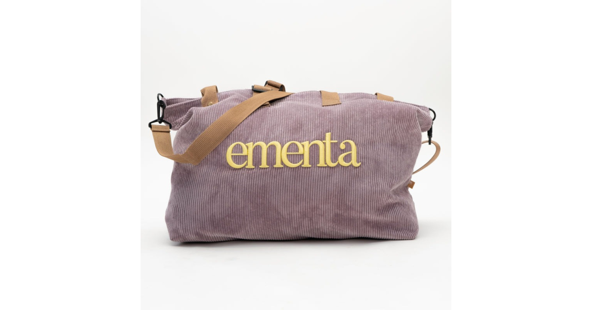 EMENTA SB
NAVEGANTE BREAKFAST COLORS CORDUROY BAG PURPLE/YELLOW