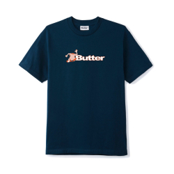 Butter t-shirt logo tee navy