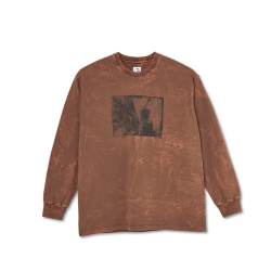 Leaves and window ls tee – t-shirt – rust 3