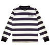 Welcome - Thicc Stripe Yarn-Dyed L/S Knit - Nightshade/Bone