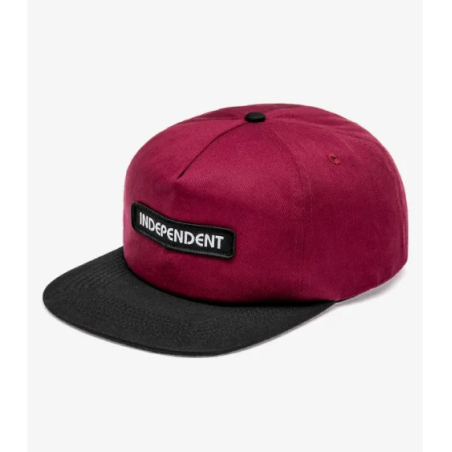 Casquette independent red black